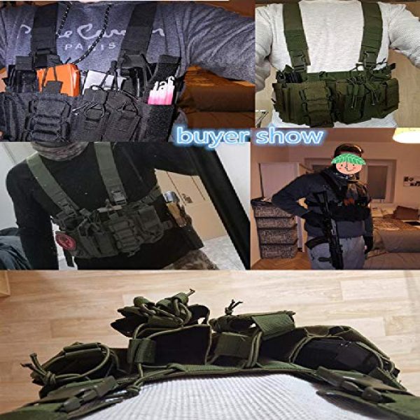 BGJ Airsoft Tactical Vest 5 BGJ Military Equipment Tactical Vest Airsoft Paintball Carrier Strike Chaleco Chest rig Pack Pouch Light Weight Heavy Duty Vest