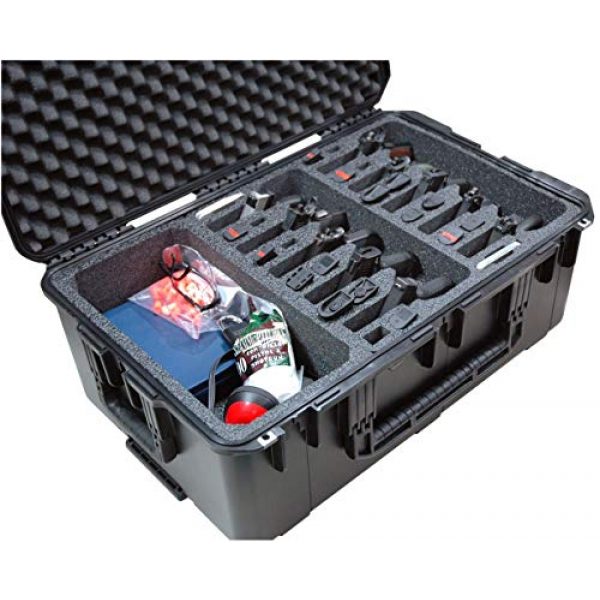 Case Club Pistol Case 1 Case Club 10 Pistol & Accessory Pre-Cut Waterproof Case with Silica Gel to Help Prevent Gun Rust