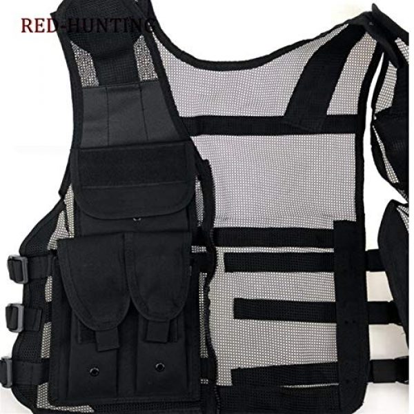 Shefure Airsoft Tactical Vest 4 Shefure New Adjustable Tactical Combat Training Vest Lightweight Mesh Tactical Breathable Vest Black