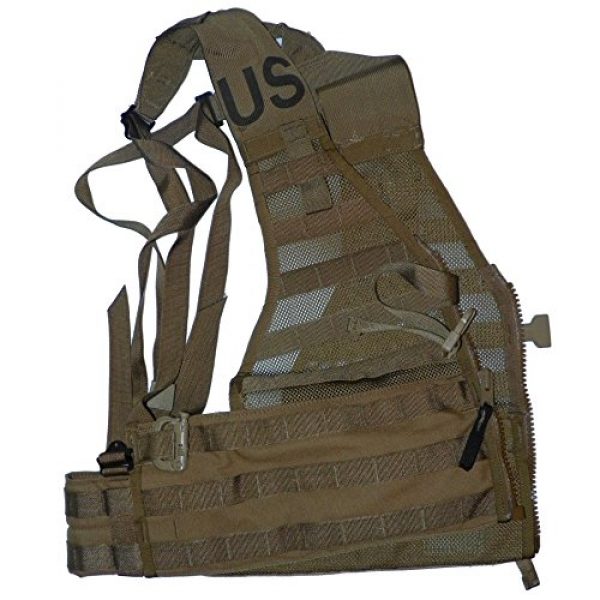 U.S.G.I. Airsoft Tactical Vest 3 2 X USMC Tactical FLC Vest, Fighting Load Carrier w/ Zipper, Coyote Brown, MOLLE II