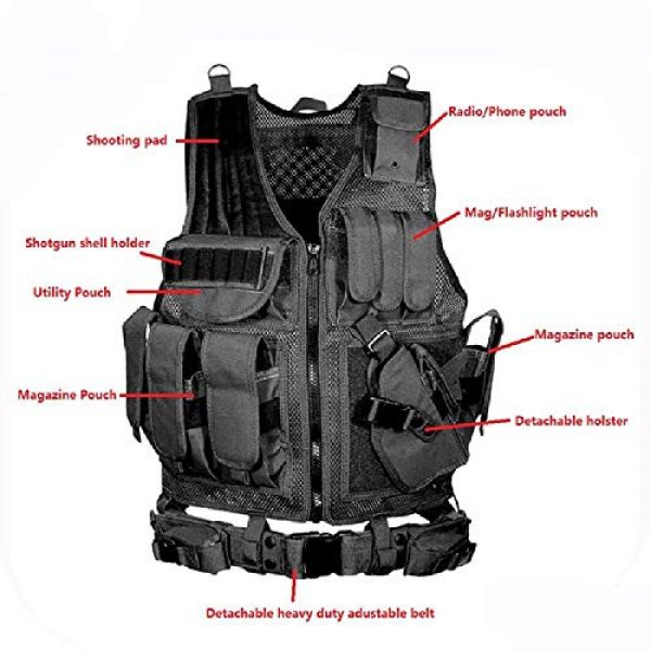 BGJ Airsoft Tactical Vest 5 BGJ Military Equipment Tactical Vest Police Training Combat Armor Gear Army Paintball Hunting Airsoft Vest Molle Protective Vests