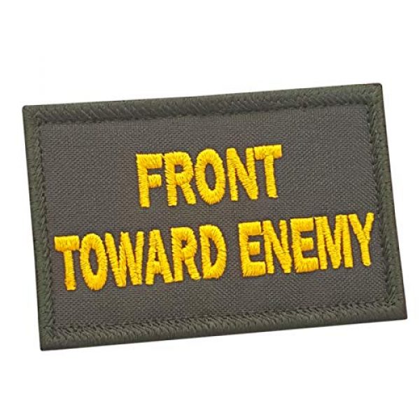 LEGEEON Airsoft Morale Patch 1 LEGEEON M18 Claymore 2x3.25 Front Toward Enemy Army Morale Tactical Touch Fastener Patch