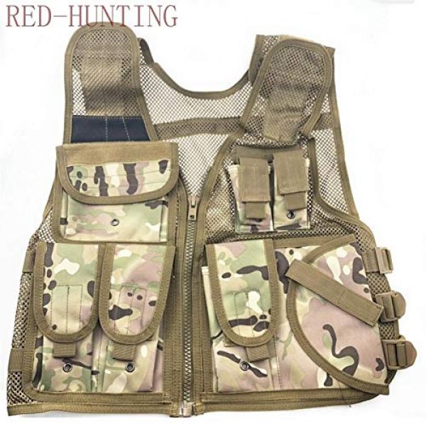 Shefure Airsoft Tactical Vest 2 Shefure New Adjustable Tactical Combat Training Vest Lightweight Mesh Tactical Breathable Vest Black