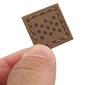 Tactical Freaky Airsoft Morale Patch 1 IR Coyote 1x1 General Washington Headquarters Standard Flag Cat Eye Patch American Revolution Morale Tactical