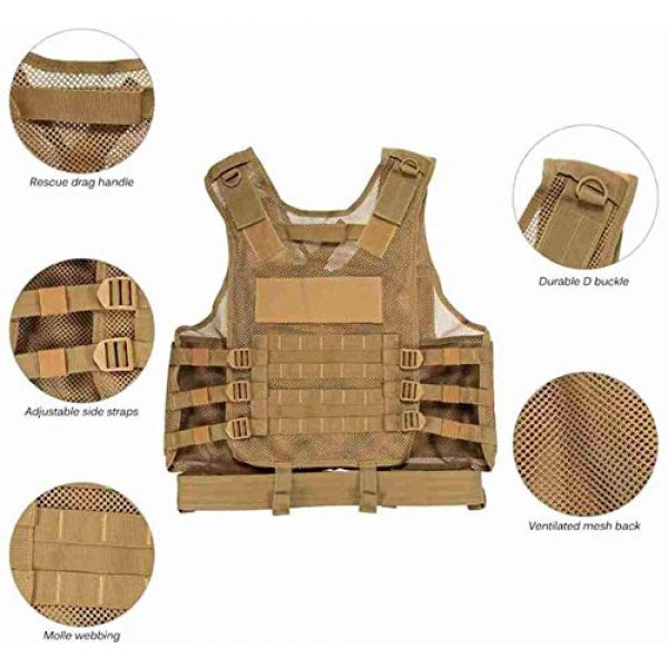 Hunting Explorer Airsoft Tactical Vest 3 600D Polyester Military Equipment air Gun Tactical Vest, Used for Military Combat Training, CS, Paintball Shooting and Other Airsoft Combat Protective Vests.