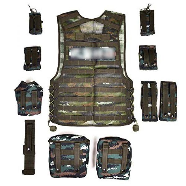 Armiya Airsoft Tactical Vest 2 Armiya Versatile Tactical Vest Removable Mesh Breathable Adjustable for Adult Outdoor