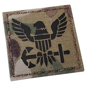 Tactical Freaky Airsoft Morale Patch 1 Multicam IR US Navy USN 2x2 Infrared IFF Tactical Morale Fastener Patch