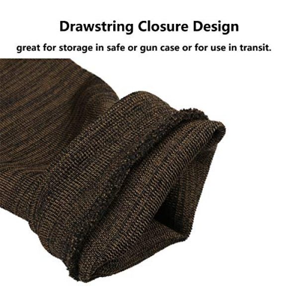 LAUNDRY POUCH Rifle Case 2 LAUNDRY POUCH Gun Sock, Silicone Treated Gun Socks for Rifles, Anti-Rust, Drawstring Closure Gun Sock for Rifles/Shotguns