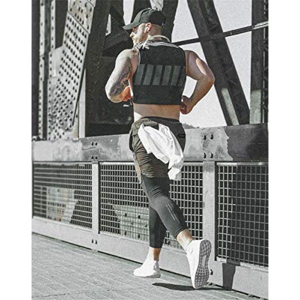 Armiya Airsoft Tactical Vest 6 Mens Molle Tactical Military Chest Rig Law Enforcement Work Reflective Vest Combat Condor Security Training Tool Pouch for Outdoor Paintball CS Game Airsoft Climbing Hiking (Black)