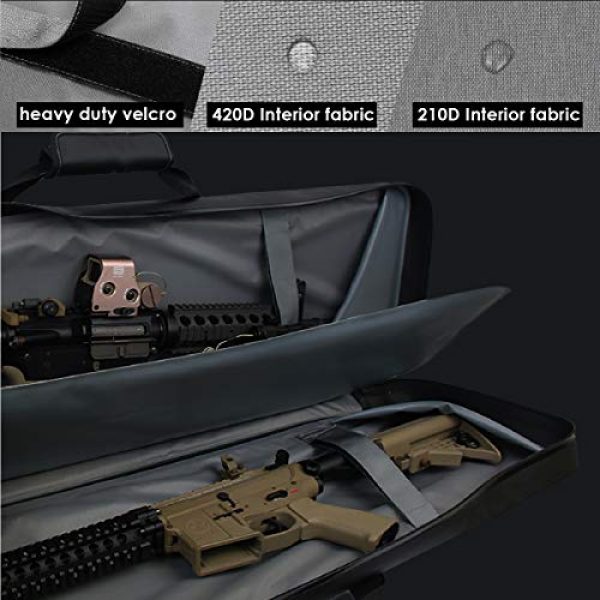 FEAR GEAR Rifle Case 7 FEAR GEAR American Classic Sniping Tactical Double Long Rifle Pistol Airsoft Gun Bag Firearm AR15 Case Gun Cases for Rifles Case Hunting Shotgun Case Waterproof