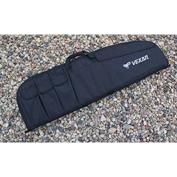 Vexan Rifle Case 4 Vexan 38" Soft Sided Tactical AR Gun Bag Padded Gear Sporting Rifle Carbine