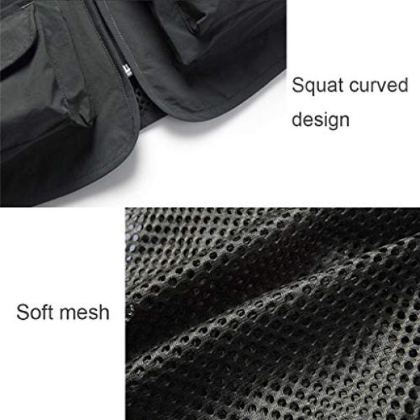 ZHYLOVE Airsoft Tactical Vest 7 ZHYLOVE Multifunction Mens Fishing Vest Jacket Mesh Vest Sleeveless Multi-Pocketed Thin Section Outdoor Breathable Hollow Out Thin for Camping Photography Fishing Hunting Waistcoat