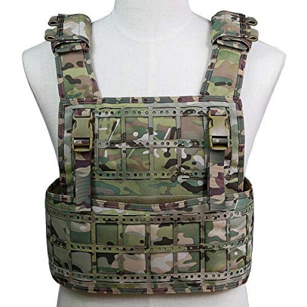 BGJ Airsoft Tactical Vest 5 BGJ Airsoft Vest Tactical Vest Hunting Protection Military Molle Vest Adjustable Army Armor