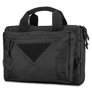 ProCase Pistol Case 1 ProCase Tactical Pistol Case, Shooting Range Pistol Bag Handgun Magazine Pouch Shooting Range Duffle Bag for Hunting or Shooting Range Sport