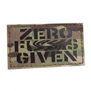 Tactical Freaky Airsoft Morale Patch 1 IR Multicam Zero FXXX Given 2x3.5 OCP Morale Tactical Patch