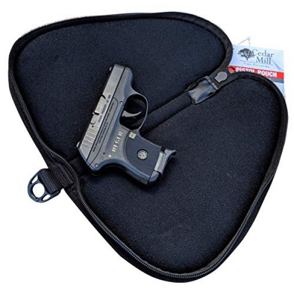 Cedar Mill Fine Firearms Pistol Case 3 Cedar Mill Fine Firearms - Deluxe Tactical Soft Pistol Gun Rug Case | Thick Double Padding
