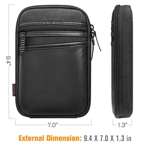 FINPAC Pistol Case 6 FINPAC Concealed Carry Gun Pouch, Pistol Holster Fanny Pack Waist Pocket for Handgun with Belt Loops, Black