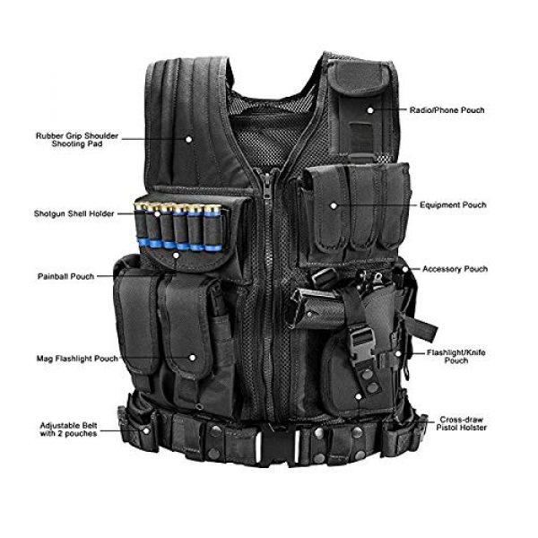 BGJ Airsoft Tactical Vest 3 BGJ Tactical Vest Military Combat Army Armor Vests Molle Airsoft Plate Carrier Swat Vest Outdoor Hunting Fishing CS Training Vest