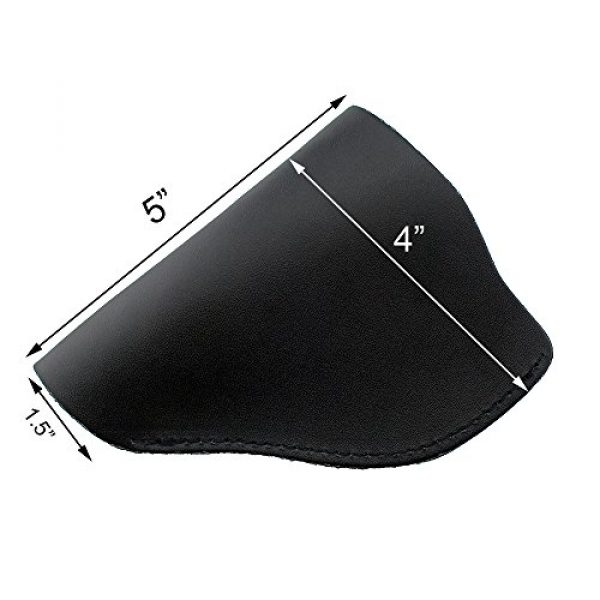 PG Airsoft Gun Holster 3 PG Ultimate Leather IWB Holster for Right Hand Fits Most J Frame .38 Special Revolvers Ruger LCR Smith Wesson Body Guard Taurus