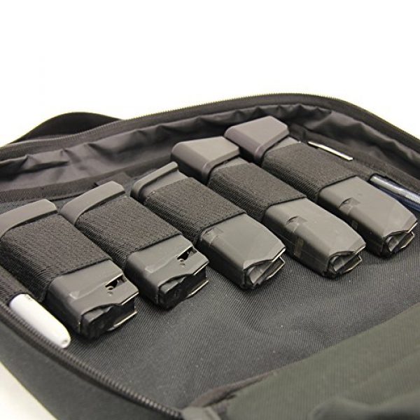 UTG Pistol Case 4 UTG Competition Shooter's Double Pistol Case, Black