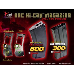 Action Army Airsoft Gun Magazine 1 Airsoft AEG Magazine - AK Series A.E.G. HI-CAP (600 RDS) Made in Taiwan
