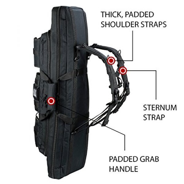 3V Gear Rifle Case 4 3V Gear Ranger Padded Double Gun Case - 42 Inches