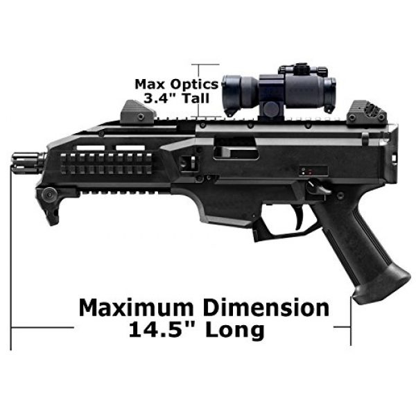 Case Club Pistol Case 4 Case Club CZ Scorpion EVO 3 S1 Pistol & S2 Pre-Cut Waterproof Pistol Case with Silica Gel to Help Prevent Gun Rust (Gen 2)