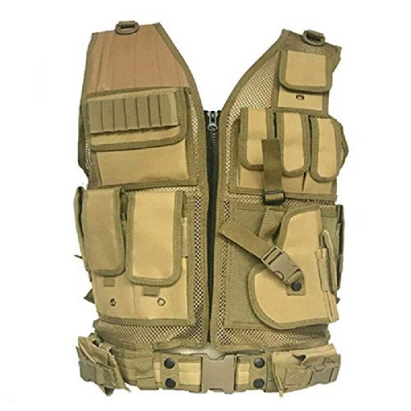 BGJ Airsoft Tactical Vest 4 BGJ Tactical Vest Airsoft Paintball Vests Molle Combat Assault Men Army CS Hunting Vest Camping Hiking Accessories