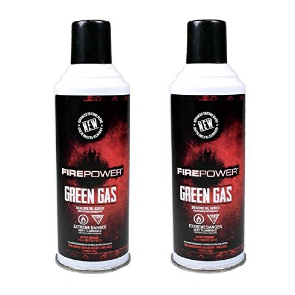 Fire Power Airsoft Gun Green Gas 1 Green Gas x2 DUAL PACK by Fire Power