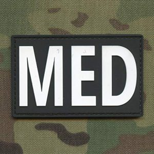 LEGEEON Airsoft Morale Patch 1 LEGEEON MED EMS Medic Paramedic PVC Rubber IFAK Tactical Touch Fastener Patch