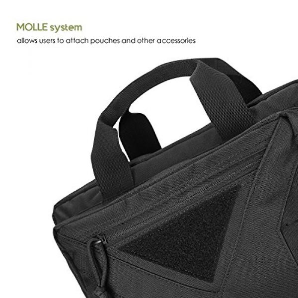 ProCase Pistol Case 6 ProCase Tactical Pistol Case, Shooting Range Pistol Bag Handgun Magazine Pouch Shooting Range Duffle Bag for Hunting or Shooting Range Sport
