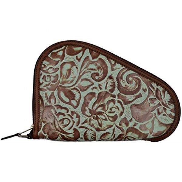 3D Belt Pistol Case 1 3D Turquoise and Brown Small Pistol Case