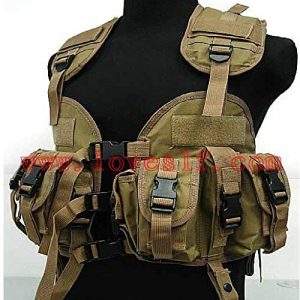 BGJ Airsoft Tactical Vest 1 Tactical Police Military Vest Wargame Sports Wear Airsoft Paintball Carrier Strike Vest with Water Bag