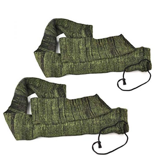 SUTON Rifle Case 1 SUTON 2PCS Rifle Sleeve 52'' Knit Gun Sock for Guns and Rifles Cover case Silicone Treated Protector