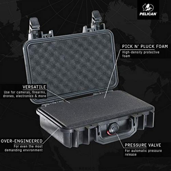 Pelican Pistol Case 3 Pelican 1170 Case With Foam (Black)