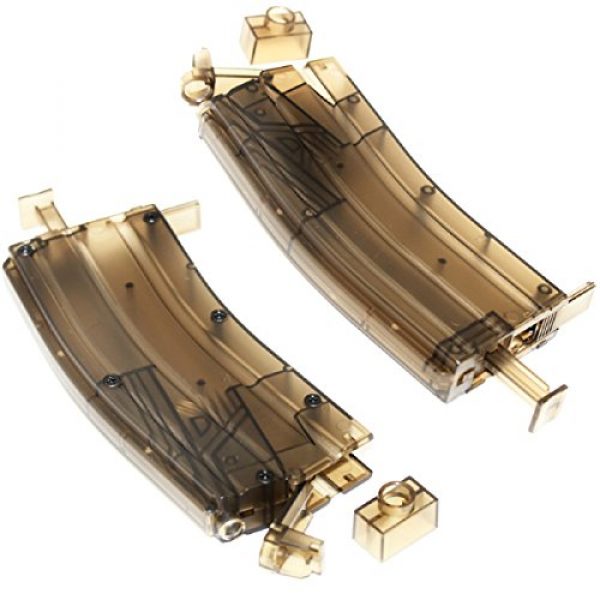 Airsoft Shopping Mall Airsoft Gun Magazine 1 Airsoft Shooting Gear CYMA 2pcs Pack 6mm BB Speed Loader XL-Size (M4 M16 Magazine Style)
