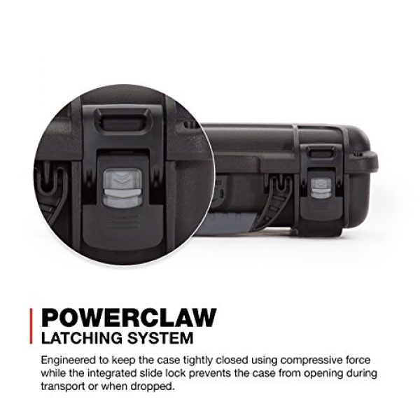 Nanuk Pistol Case 4 Nanuk 909 2UP Waterproof Hard Case w/Custom Foam Insert for Glock Pistols