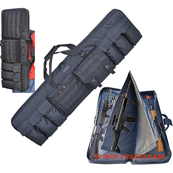 Explorer Cases Rifle Case 2 Explorer 36" 42" 46" 52" 3 Rifle Tactical Weapon Case Long Shotgun Hunting Bag Pro with YKK Zipper PAT3 Carrying Case Gun Bag Military Backpack Strapsinch