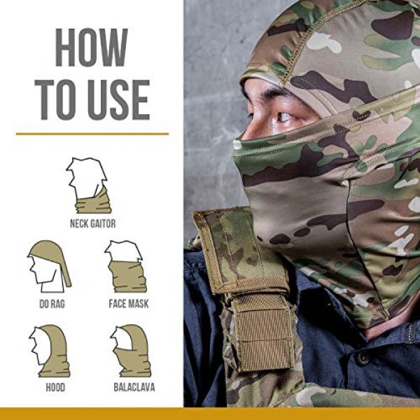 OneTigris Airsoft Tactical Vest 7 OneTigris Multicam Chest RIG & Tactical Hood & Half Face Mask