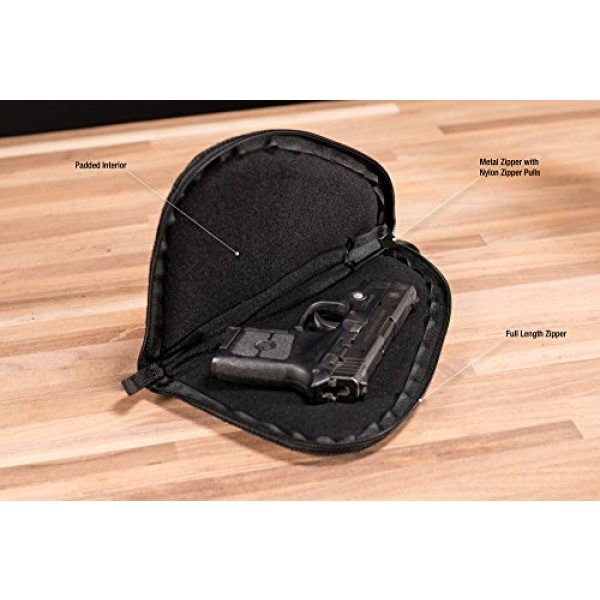 Smith & Wesson Pistol Case 3 M&P by Smith & Wesson Defender Handgun Case Single Padded Pistol Bag for Hunting Shooting Range Sports Storage and Transport