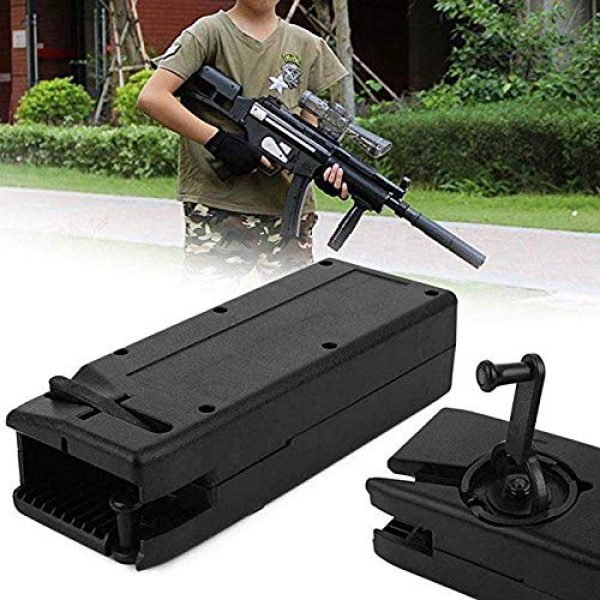 Gexgune Airsoft BB Speed Loader 6 Gexgune Plastic BB Speed Loader M4 Hand Crank for Airsoft Hunting Magazine Quick Loader-6MM 1000 Rounds (6 Colors Optional)