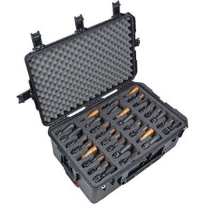 Case Club Pistol Case 1 Case Club 32 Pistol Pre-Cut Waterproof Case with x2 Silica Gel to Help Prevent Gun Rust