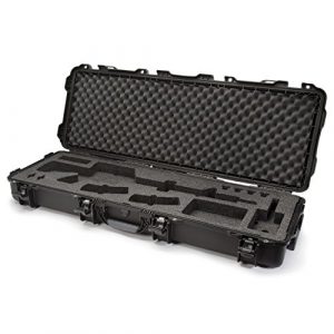 Nanuk Rifle Case 1 Nanuk 990 Waterproof Professional Gun Case with Foam Insert for AR w/ Wheels - Black