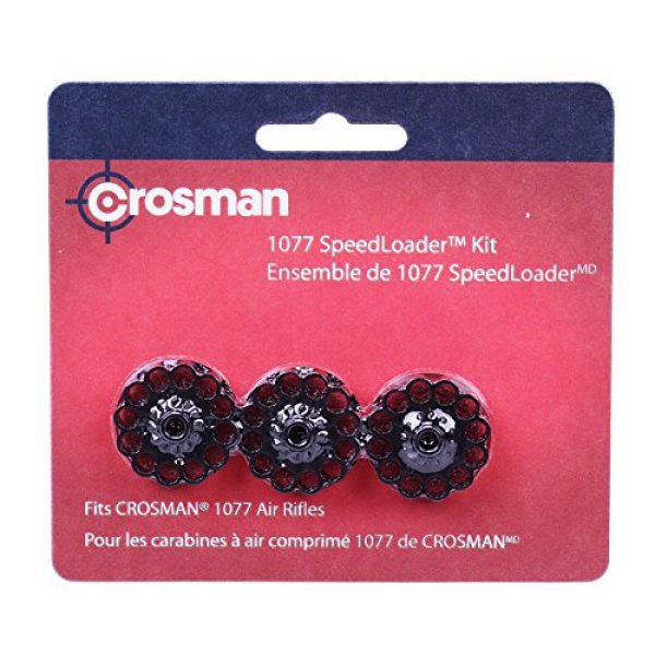 Crosman Air Gun Magazine 2 Crosman 0413 Speedloader 12-Shot .177-Caliber Pellet Clips For Crosman 1077 Series And WildFire Air Rifles (3-Count)