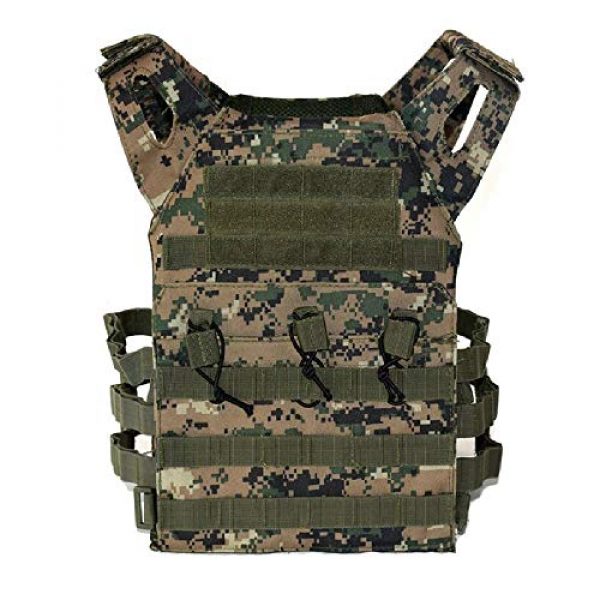 BGJ Airsoft Tactical Vest 3 Hunting Tactical Body Armor JPC Plate Carrier Vest Ammo Magazine Chest Rig Airsoft Paintball Gear Loading Bear Vests