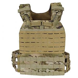 Armiya Airsoft Tactical Vest 1 Mens Molle Tactical Military Chest Rig Law Enforcement Work Vest Security Training Tool Pouch for Outdoor Paintball CS Game Airsoft Climbing Hiking