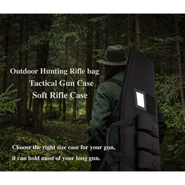 SOWLAND Rifle Case 7 SOWLAND Soft Rifle-Case Padded Gun-Cases Tactical Bags - Outdoor Sports Cases with 5 Pockets 38 42 Inch