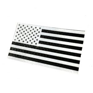 Empire Tactical USA Airsoft Morale Patch 1 Empire Tactical USA Forward 3.5x2 Inch White on Black IR Reflective American Flag Patch Army Special Forces Green Beret Cag
