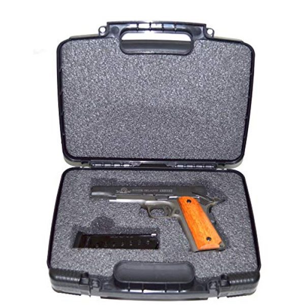 Quick Fire Cases Pistol Case 3 Quick Fire Cases QF200 MultiFit Pistol Case, Black, Small