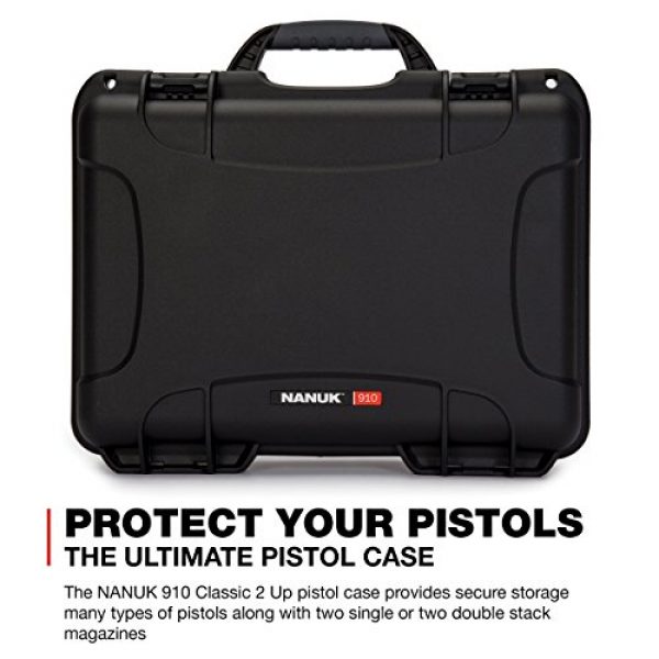 Nanuk Pistol Case 2 Nanuk 910 Waterproof 2UP Classic Pistol Hard Case